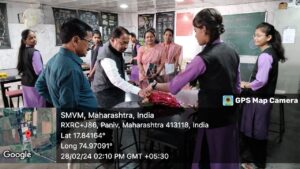 Flower arrangement and flower rangoli competitions - Shriram Mahila Vidnyan Mahavidyalaya, Paniv